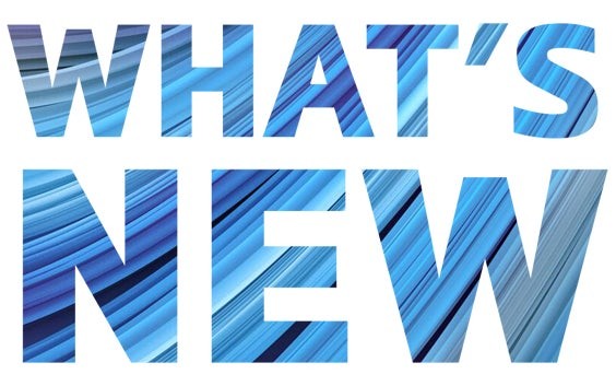 Graphiques indiquant « What's New » avec des lignes sur les lettres